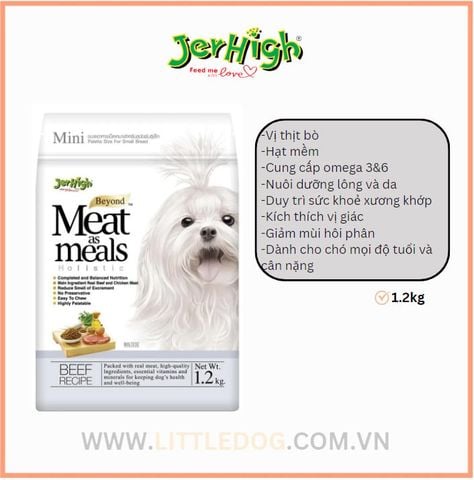 Jerhigh Hạt Mềm Vị Bò 1.2kg