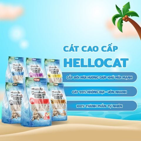 Cát vệ sinh cho Mèo - Hello Cat 17.6Lb (8kg)