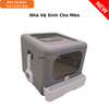 Nhà Vệ Sinh Cho Mèo Size Lớn 2 Cửa - Ngăn Kéo Dưới - Có Thể Gấp Gọn