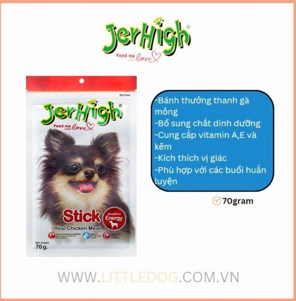 Jerhigh - Que Thưởng Mềm Cho Chó (70g/400g)
