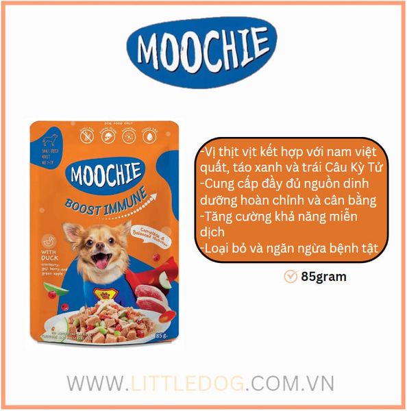 MOOCHIE TĂNG CƯỜNG ĐỀ KHÁNG CHO CHÓ- BOOST IMMUNE 85g