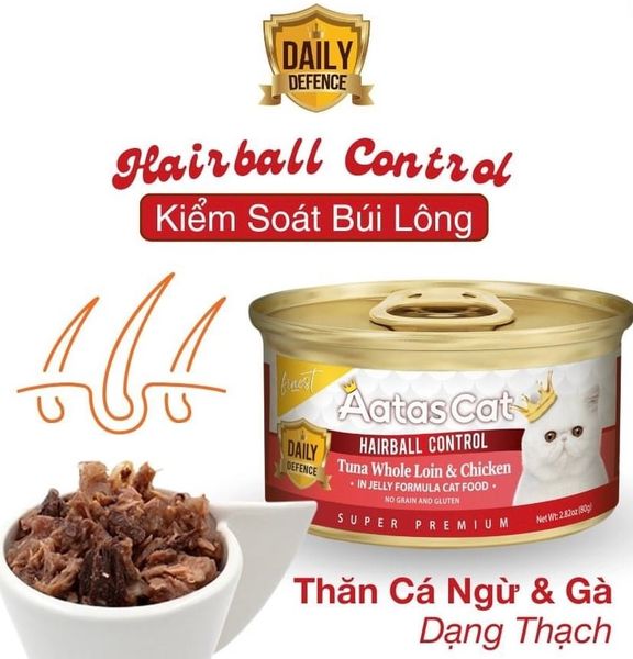 Aatas - Pate Mèo phiên bản Daily Defence (Bảo vệ hàng ngày) 80g