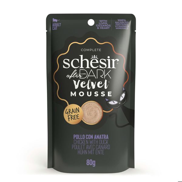 Pate Cho Mèo Schesir After Dark Mousse Cao Cấp – Gói 80g