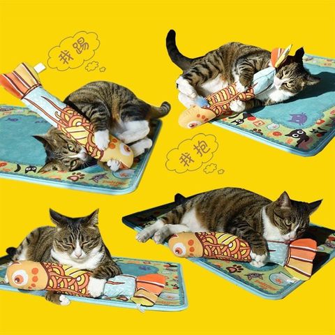 Cá Nhồi Bông Cỏ Catnip Nhiều Màu Sắc Cho Mèo - Yichon Cattoy Paltner CatnipFish Colorful