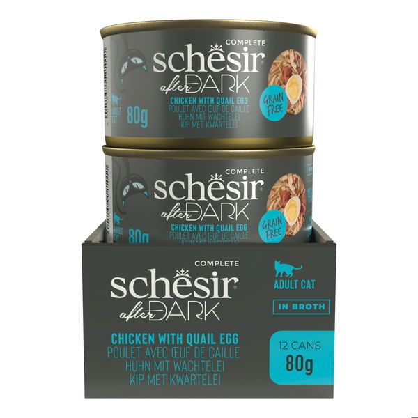 Pate Cho Mèo Schesir In Broth Lon 80g - 5 Vị Thơm Ngon Dạng Thịt Xé Với Nước Hầm