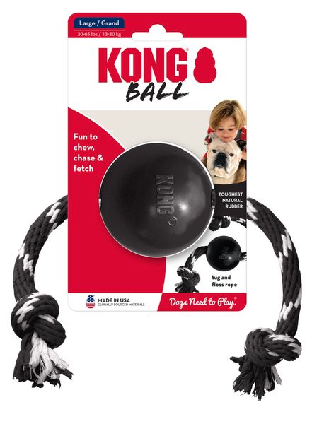 Kong Dog Extreme Ball w/Rope Large