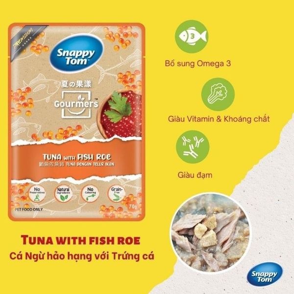 Pate Mèo Vị Trái Cây Snappy Tom - gói/70g
