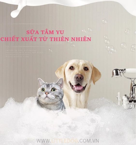 YÚ Dầu Tắm Hương Bạch Qủa 400ml - Ginko Baby Pets Formula