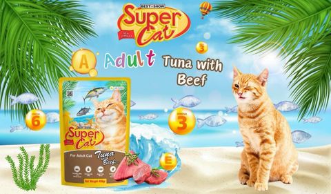 Pate Mèo Super Cat gói/400g