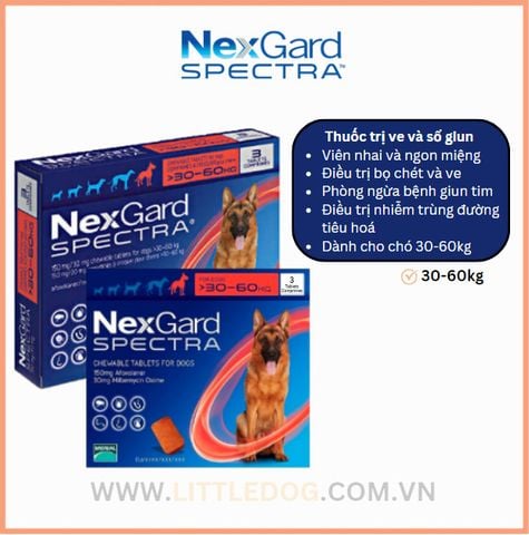 Nexgard Spectra Trị Ve & Sổ Giun Cho Chó 30-60kg