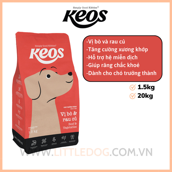 Keos - Thức Ăn Hạt Cho Chó Mọi Lứa Tuổi