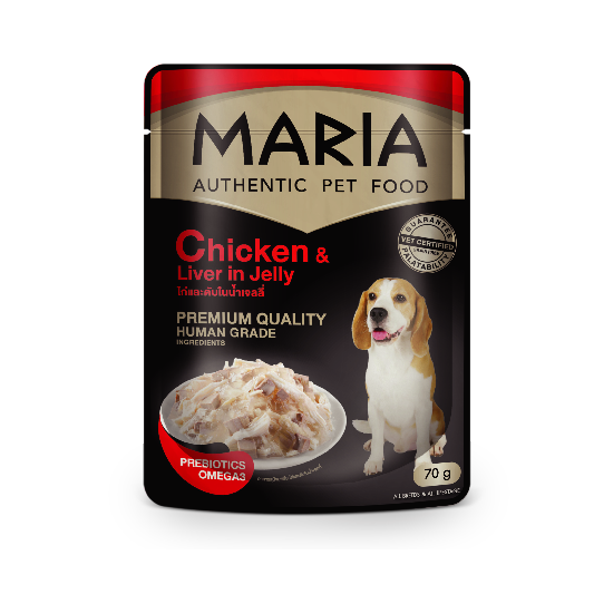 MARIA Pate Chó Vị Gà&Gan-Dog Chicken&Liver Jelly 70g
