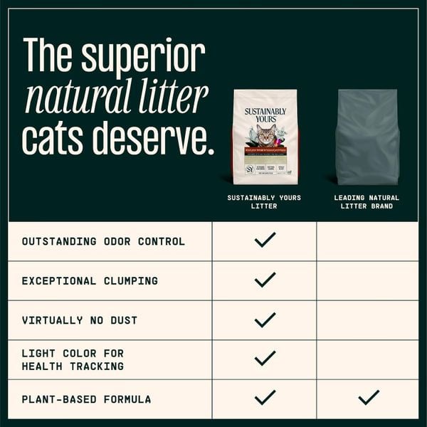 Cát Vệ Sinh Hữu Cơ Hạt Phối Trộn Petfive Sustainably Yours – Túi 5.9KG