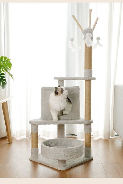 Trụ Cào Mèo YC Xám - YC Cat Tree Grey YM-2