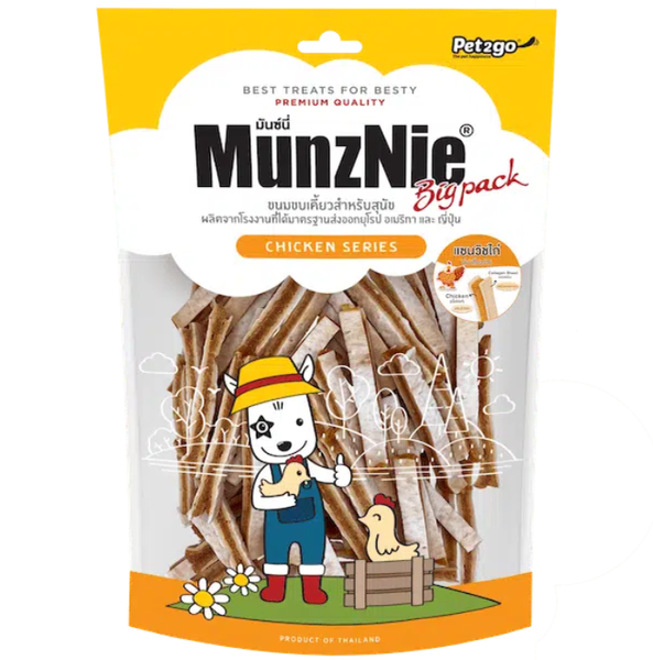 KHÔ GÀ MUNZNIE CHO CHÓ BIG PACK 400GR