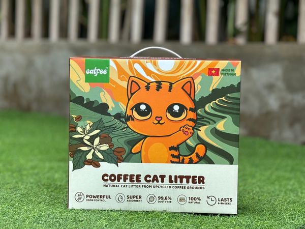 Cát Vệ Sinh Cho Mèo - Catfee Litter - Cát Làm Từ Bã Cà Phê - 9L