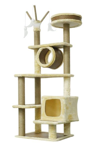 Trụ Cào Mèo YC Vàng - YC Cat Tree Yellow ZY-3