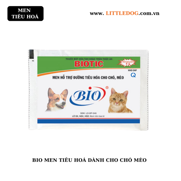 Bio – Men Tiêu Hóa Dạng Bột Cho Chó Mèo (Gói 5g)