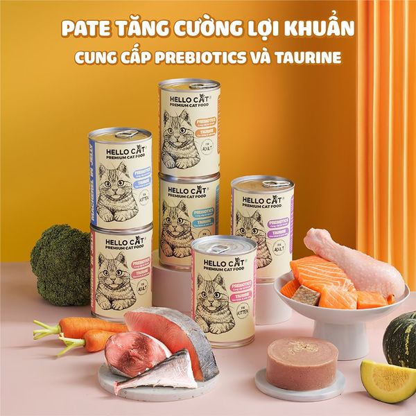 Pate mèo dành cho mọi lứa tuổi - Hello Cat - 160g/400g
