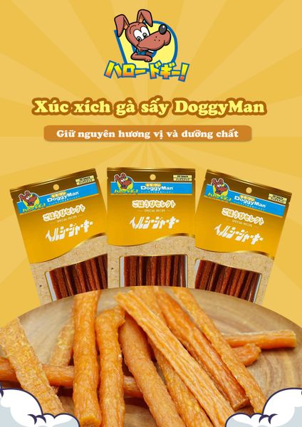 Bánh Thưởng Cho Chó-DoggyMan-Xúc Xích Gà Sáy 80g