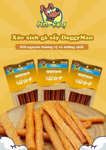 Bánh Thưởng Cho Chó-DoggyMan-Xúc Xích Gà Sáy 80g