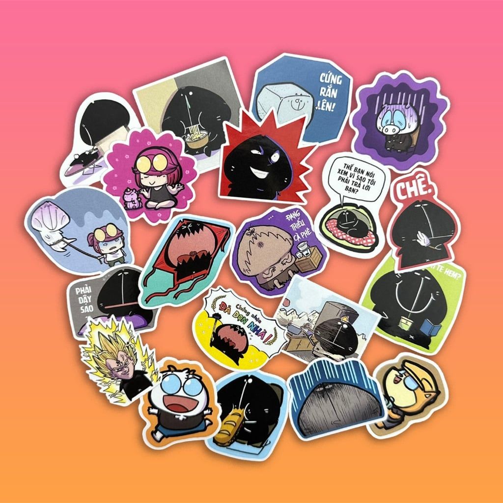 Mocon Stickers Mèo Mốc Sticker MEGA pack 02 (gói gồm 20 sticker)