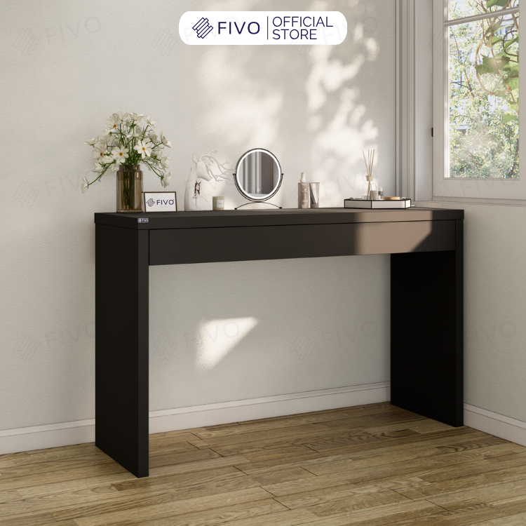 Bàn Trang Điểm Gỗ MDF Cao Cấp Có Ngăn Kéo FV41 FIVO, Kết Hợp Làm Bàn Nail Bàn Làm Việc, Gỗ Dày 34MM, Ray Trượt Mượt Mà