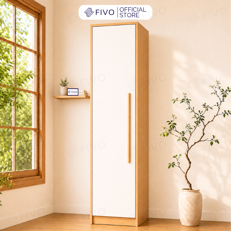 Tủ Đựng Quần Áo Gỗ Cao Cấp Đa Năng FC01 FIVO, Dày 17MM Với Độ Sâu 60cm, Freeship + Free lắp đặt, Trả Góp 0%
