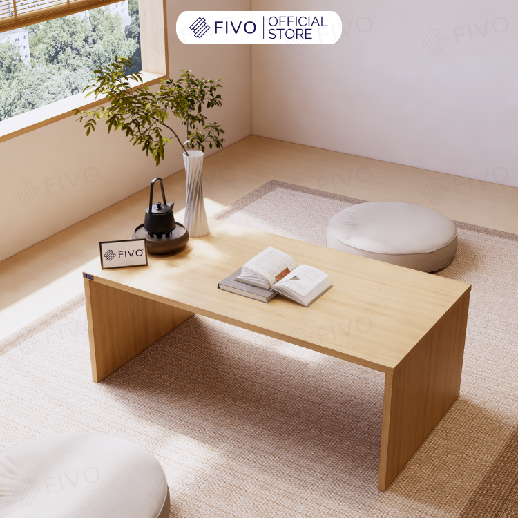 Bàn Trang Điểm Gỗ Ngồi Bệt Có Ngăn Kéo FV01 FIVO, Linh Hoạt Làm Bàn Học Bàn Trà, Không Lộ Vít Bề Mặt, Đa Dạng Bảy Màu
