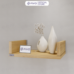 Kệ Sách Gỗ Chữ U FB43 FIVO Treo Tường & Để Bàn, Đa Dạng Màu Sắc