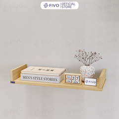 Kệ Sách Gỗ Chữ U FB43 FIVO Treo Tường & Để Bàn, Đa Dạng Màu Sắc