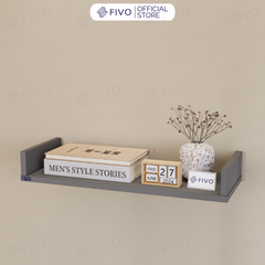 Kệ Sách Gỗ Chữ U FB43 FIVO Treo Tường & Để Bàn, Đa Dạng Màu Sắc