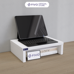 Kệ Máy Tính Để Bàn FIVO FB25 Gỗ Dày Chống Ẩm, Chống Võng Kệ, Bảo Vệ Đốt Sống Cổ