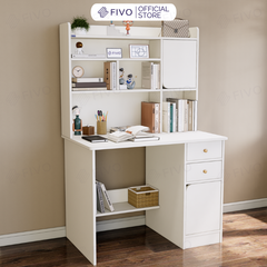 Bộ Bàn Ghế Làm Việc Kết Hợp Kệ Sách FD05 FIVO Cốt Ván 17mm Đầm Chắc, Đa Dạng Màu Sắc