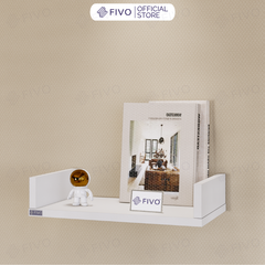 Kệ Sách Gỗ Chữ U FB43 FIVO Treo Tường & Để Bàn, Đa Dạng Màu Sắc