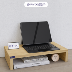 Kệ Máy Tính Để Bàn FIVO FB25 Gỗ Dày Chống Ẩm, Chống Võng Kệ, Bảo Vệ Đốt Sống Cổ