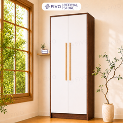 Tủ Đựng Quần Áo Gỗ Cao Cấp Đa Năng FC01 FIVO, Dày 17MM Với Độ Sâu 60cm, Freeship + Free lắp đặt, Trả Góp 0%