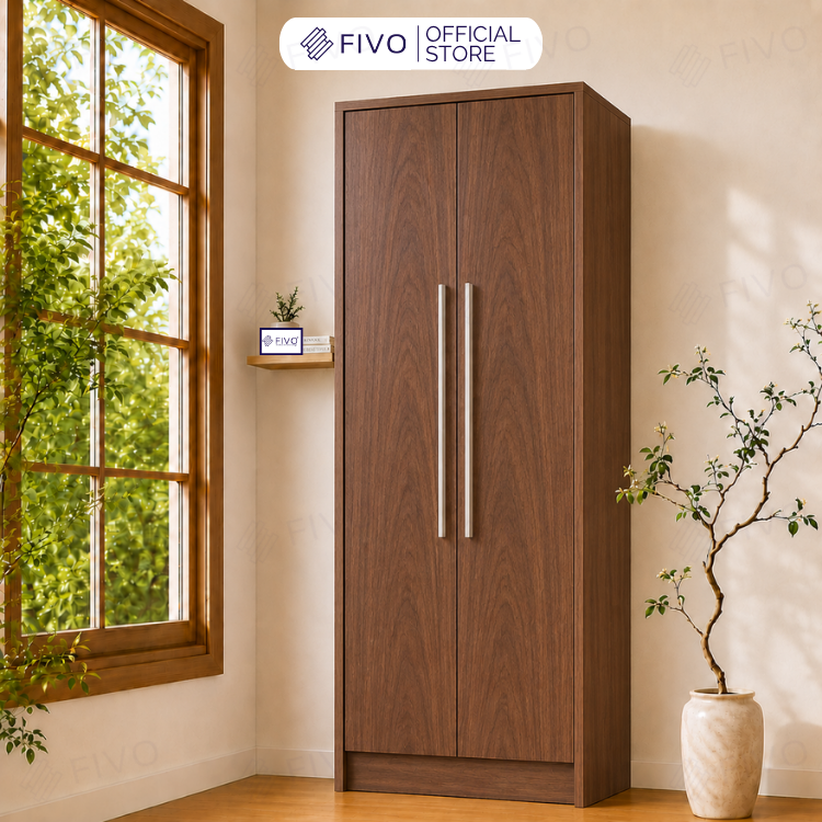 Tủ Đựng Quần Áo Gỗ Cao Cấp Đa Năng FC01 FIVO, Dày 17MM Với Độ Sâu 60cm, Freeship + Free lắp đặt, Trả Góp 0%