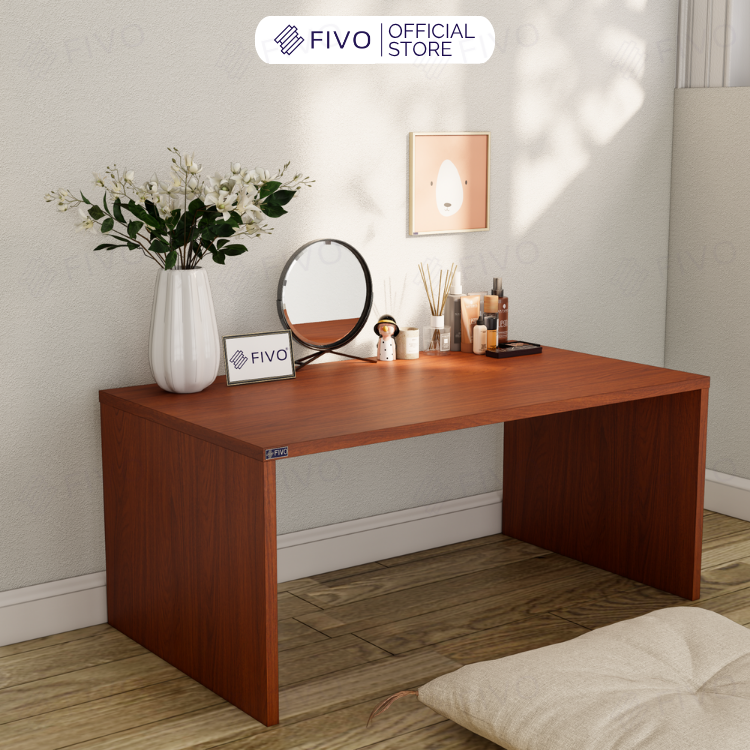 Bàn Trang Điểm Gỗ Ngồi Bệt Có Ngăn Kéo FV01 FIVO, Linh Hoạt Làm Bàn Học Bàn Trà, Không Lộ Vít Bề Mặt, Đa Dạng Bảy Màu