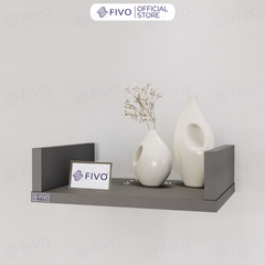 Kệ Sách Gỗ Chữ U FB43 FIVO Treo Tường & Để Bàn, Đa Dạng Màu Sắc