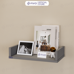 Kệ Sách Gỗ Chữ U FB43 FIVO Treo Tường & Để Bàn, Đa Dạng Màu Sắc