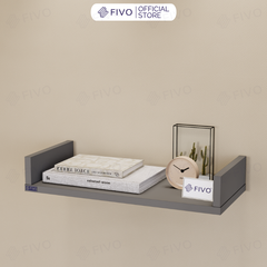 Kệ Sách Gỗ Chữ U FB43 FIVO Treo Tường & Để Bàn, Đa Dạng Màu Sắc