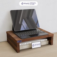 Kệ Máy Tính Để Bàn FIVO FB25 Gỗ Dày Chống Ẩm, Chống Võng Kệ, Bảo Vệ Đốt Sống Cổ