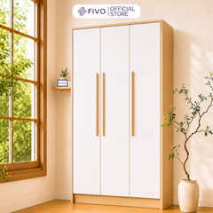 Tủ Đựng Quần Áo Gỗ Cao Cấp Đa Năng FC01 FIVO, Dày 17MM Với Độ Sâu 60cm, Freeship + Free lắp đặt, Trả Góp 0%