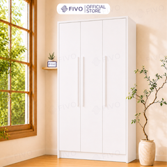 Tủ Đựng Quần Áo Gỗ Cao Cấp Đa Năng FC01 FIVO, Dày 17MM Với Độ Sâu 60cm, Freeship + Free lắp đặt, Trả Góp 0%