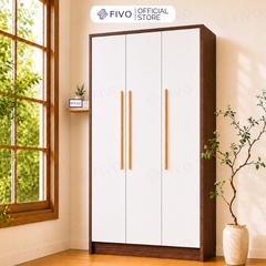 Tủ Đựng Quần Áo Gỗ Cao Cấp Đa Năng FC01 FIVO, Dày 17MM Với Độ Sâu 60cm, Freeship + Free lắp đặt, Trả Góp 0%
