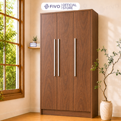 Tủ Đựng Quần Áo Gỗ Cao Cấp Đa Năng FC01 FIVO, Dày 17MM Với Độ Sâu 60cm, Freeship + Free lắp đặt, Trả Góp 0%