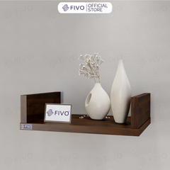 Kệ Sách Gỗ Chữ U FB43 FIVO Treo Tường & Để Bàn, Đa Dạng Màu Sắc
