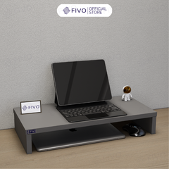 Kệ Máy Tính Để Bàn FIVO FB25 Gỗ Dày Chống Ẩm, Chống Võng Kệ, Bảo Vệ Đốt Sống Cổ
