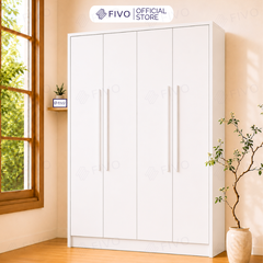 Tủ Đựng Quần Áo Gỗ Cao Cấp Đa Năng FC01 FIVO, Dày 17MM Với Độ Sâu 60cm, Freeship + Free lắp đặt, Trả Góp 0%